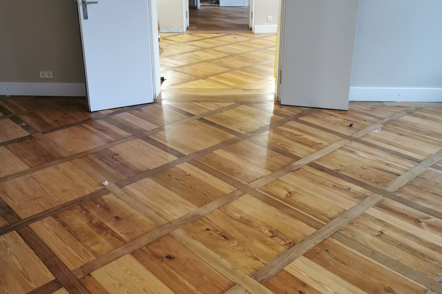 Restaurierter Holzboden